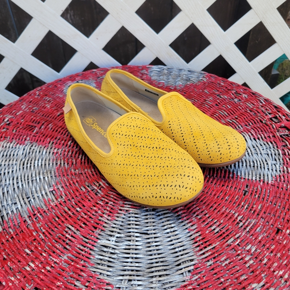 Spenco yellow flats Slip On Shoes 9